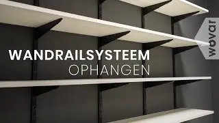 Wandrailsysteem bevestigen | Eenvoudig planken aan de muur maken