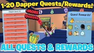 ALL 1-20 Dapper Quests/Rewards LEAKED! | Bee Swarm Simulator 🐝