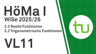 VL 11:  Monotonie und trigonometrische Funktionen - TU Dortmund Höhere Mathematik I (BCI/BW/MLW)