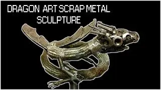 Dragon Art Scrap Metal Sculpture - imajawnation