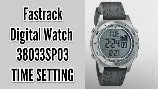 How To Time Setting a Fastrack Digital Watch 38033SP03 | Watch Repair Channel