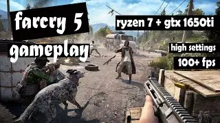 farcry 5 on  hp pavilion 15-EC1512AX  with ryzen 7 4800h and nvidia gtx 1650ti