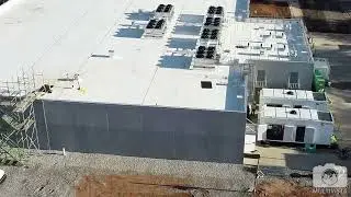 Drone Footage of the DC BLOX Greenville, South Carolina Data Center Construction.