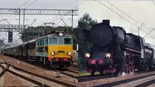 Pociągi Retro z Parowozem Ty42-107 oraz EU07-005 z okazji 170'lecia kolei w Bochni.