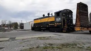 Madison Railroad shoving through North Vernon Indiana