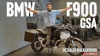 BMW F900 GSA most detailed walkaround fully loaded  Adventure Bike for cross country | jojo wheelie