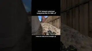 POV: Jetpack unlocked. Long jump like it&rsquo;s 1999. #counterstrike #halflife #retrogaming #csgo #cs