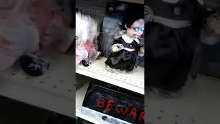 Magic power animated side stepper creepy baby doll!
