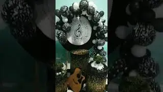 Decora&ccedil;&atilde;o Preto glamour tema Musical#shorts
