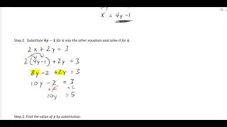 A3 Lesson 3.2 (Solving Systems of Equations by Substitution)