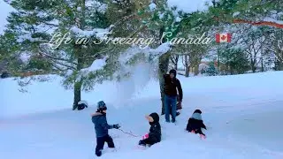 Snowy Freezy Day / Surviving extreme Weather in Toronto with Kids  #freezing #food #cold #minivlog