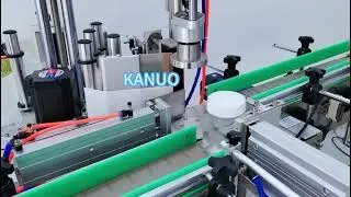 tabletop one label four sided labeling machine KANUO Compact Tabletop Labeler for Rectangular Jars