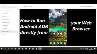 How to Run Android ADB directly from your Web Browser