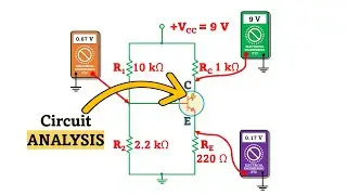 Internally Open Collector Voltage Divider Bias Transistor Circuit Analysis