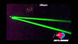 Two restless 532nm green laser pointers