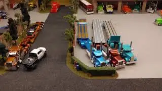 1/64 Scale custom truck RC diorama cruisin !!