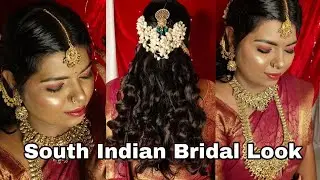 *South Indian Bridal* Look || Dusky Skin Bridal Makeup Makeup Tutorial || Bridal Look & Hairstyle