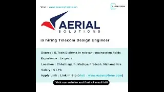 Aerial Solutions is Hiring | Telecom Engineers | Easemyform