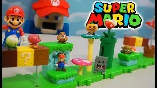 Super Mario Bros U Micro Playset?! World of Nintendo Acorn Plains Figure Unboxing