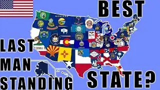 United States Last Man Standing Marble Race in Algodoo / Marble Race King