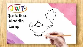 [How to Draw] - Drawing Aladdin Genie Lamp