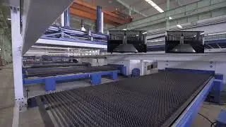 YAWEI laser cutting automation line 3in1