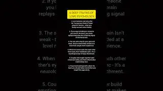 6 Deep Love Psychology Facts You Must Know (Truths That Hit Hard)#psychology#quotes#shorts#facts#fyp
