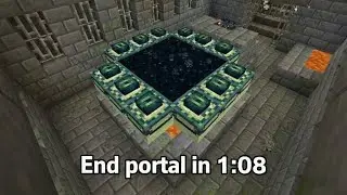 Almost World Record? End Portal in 1:08