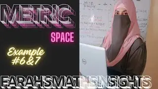Metric space |Example# 6&7| Metric space by Z.R Bhatti| Lecture #6