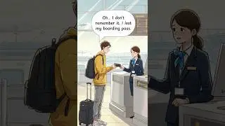 ✈️ Lost Boarding Pass at the Airport &ndash; Simple English Dialogue &ndash; Learn English in Context #english