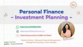 Personal Finance - Investment Planning - #mba #mba3rdsemester #sppu #personalfinance