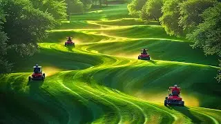 30 Incredibly Satisfying Machines Transforming Landscapes and Golf Courses