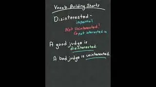 Disinterested vs Uninterested