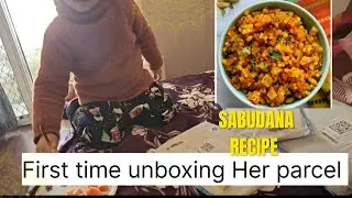 Sabudana Recipe for Breakfast|First Time unboxing Her parcel📦| Mom Daughters Daily Life 