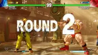 Street Fighter V standingfierce (Zangief) vs Kaos202 (Ken)