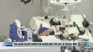 FDA eases blood donation ban on gay, bisexual men