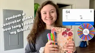 Bible Study with Me: random number generator picks how many chapters I read!📖🙏🏼