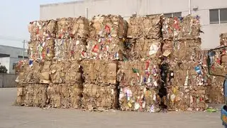 Corrugated Carton Box Baling Press
