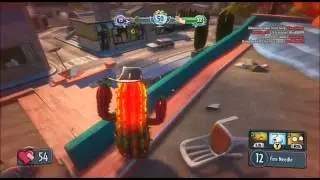 Plants vs Zombies Garden Warfare Fire Cactus Gameplay Live Commentary 1080p