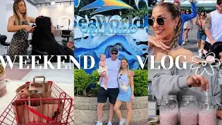 WEEKEND VLOG: Easy work day, Seaworld, Making strawberry cream chia pudding, New DND summer gels