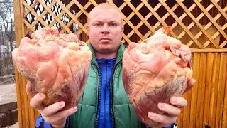 Шашлык из говяжьего сердца. Говяжье сердце в казане. Рецепт и мясо и рыба