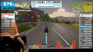 Learning how to race Ep1 zwift , Route  is Rolling Highlands