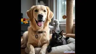 Cunning kitten and Dog. friendship.#dogandcatbestfriends#animatedstoriesforkids#friendshipstories