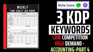 📘 3 Profitable Amazon KDP Keywords Accounting Niche Part 4 🚀