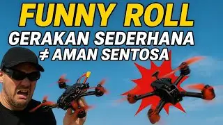 Learn Funny Roll FPV Drone &ndash; Simple Movement, Crash Ending!
