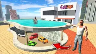 Franklin Found bunker garage in swimming pool In Indian Bike Driving 3d 