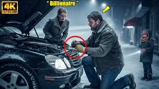 A Single Dad Helps A Stranger Fix Her Car In The Snow—Only To Learn The Next Day She's A Billionaire