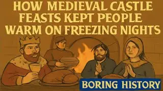 How Medieval Castle Feasts Kept People Warm on Freezing Nights | boring history for Sleep