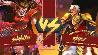 Weekend Warrior 2 Round 1 - Aliphant (Shekthur/Eligor) vs Doublev7 (Eligor/Kallistar)