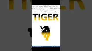 Tiger Picture in MS Word with Shortcut Key🔥🔥| #shorts #tiger @tausifeduworld